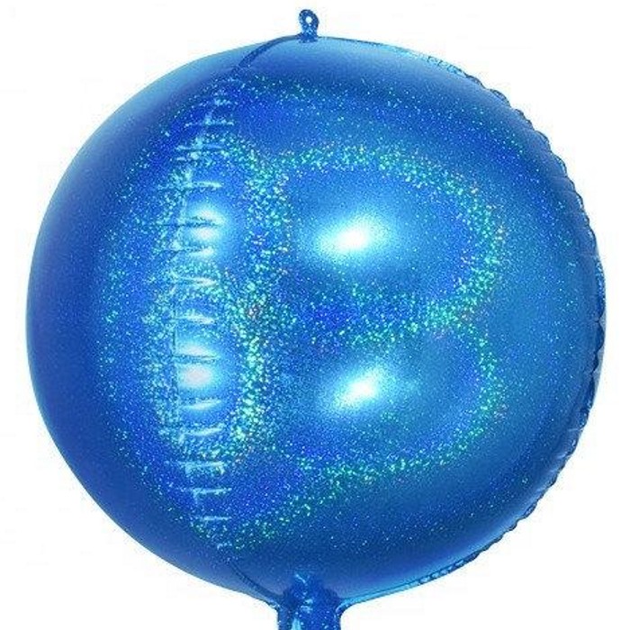 Сфера 24" голограмма синяя