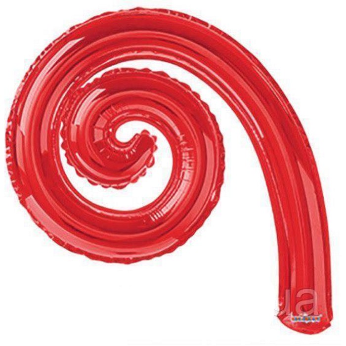 Спираль 43*30 см красная