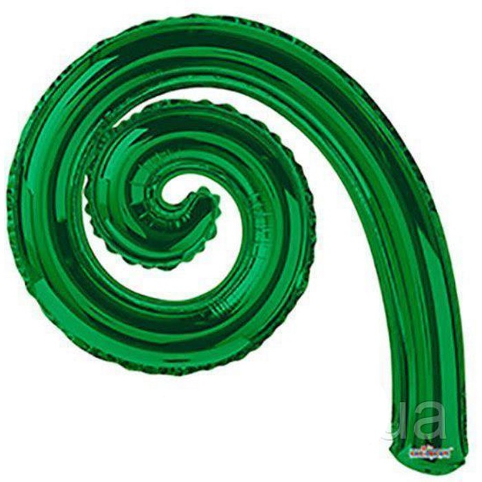 Спираль 43*30 см зелёная