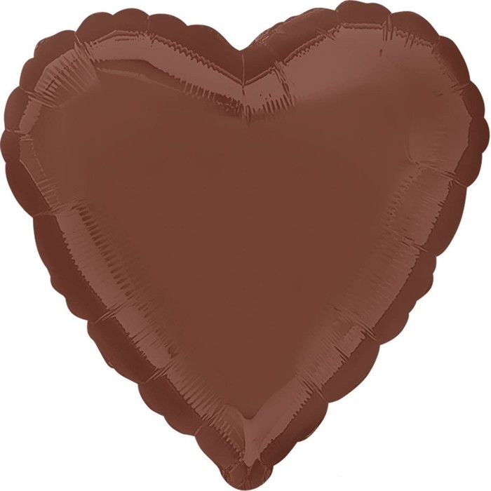 AN Сердце 18" пас. Шоколад