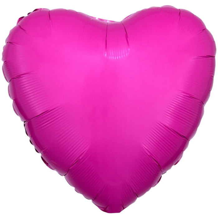 AN Сердце 18" пас. Ярко-розовое