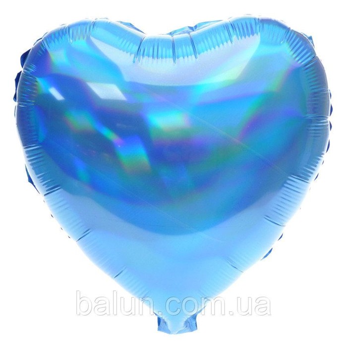Сердце голограма (Синій) 43*43