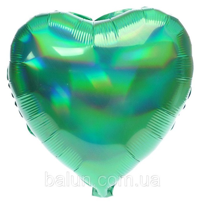 Сердце голограма (Зелений) 43*43
