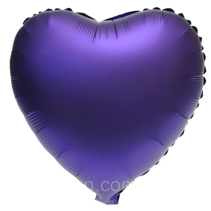 Сердце сатин (Пурпурний) 43*43