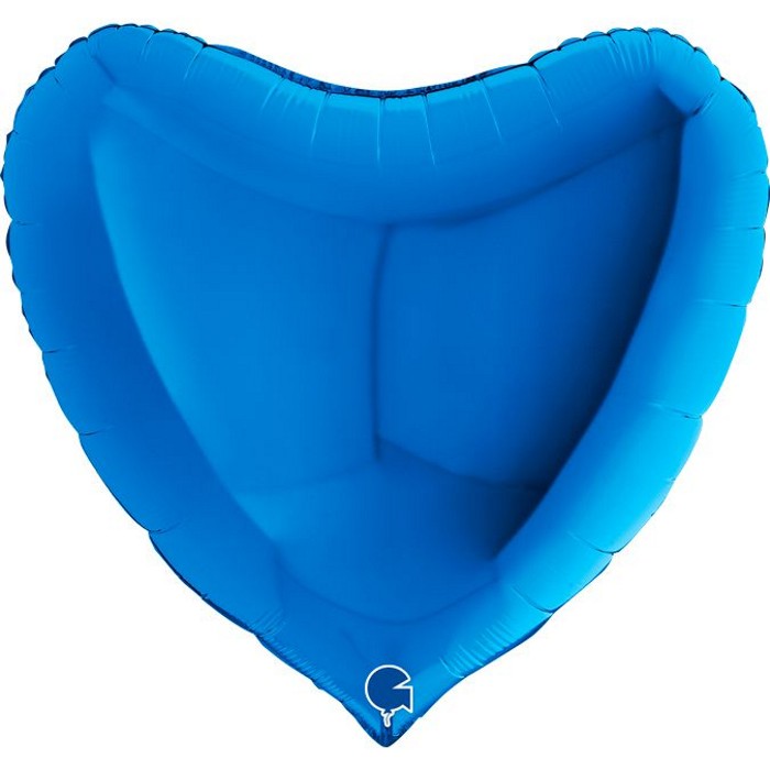 GR Сердце 36" Голубое уп