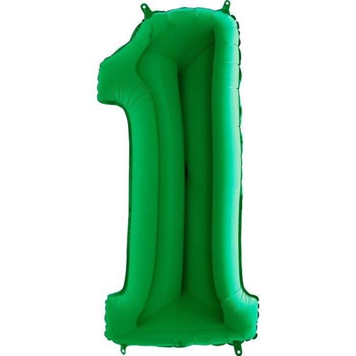 GR Цифра 1 40" зелёная уп