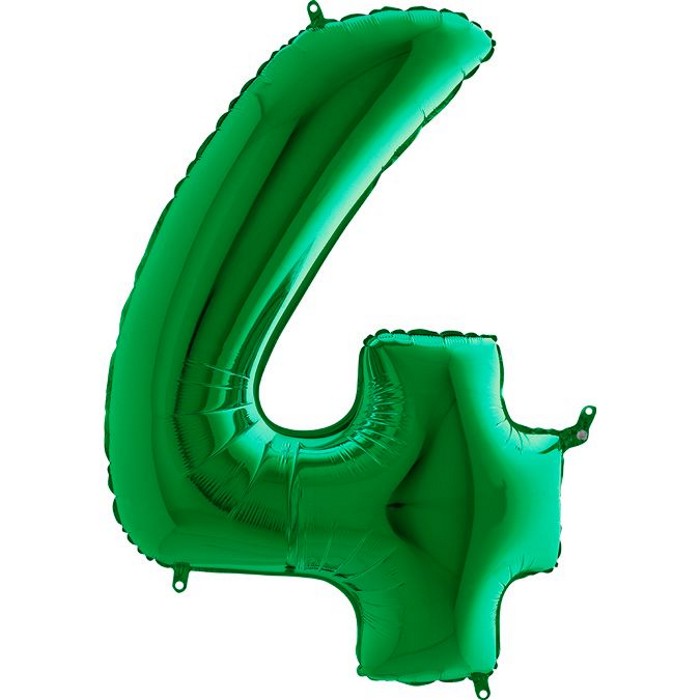 GR Цифра 4 40" зелёная уп