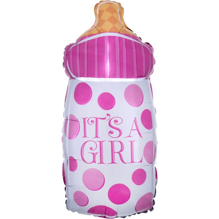 AN Бутылка розовая 25*58 см уп