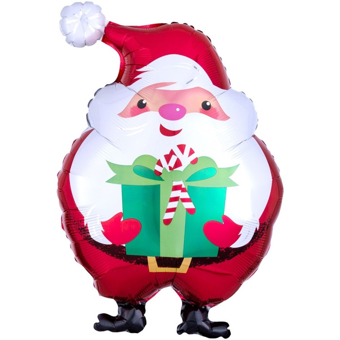 AN Дед Мороз с подарком 35*50 см