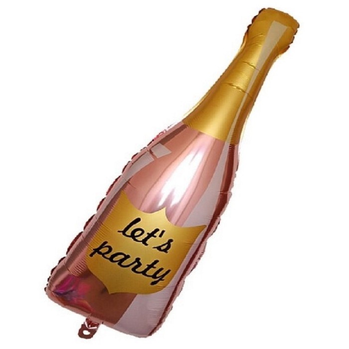 Бутылка шампанского "Let's party" 100*40 см