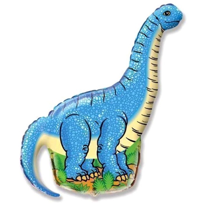 Динозавр 68*96 см синий