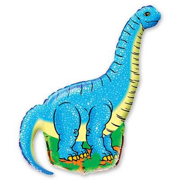 FM Динозавр 110*66 см голубой