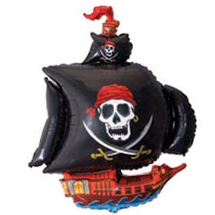 FM Корабль пиратский 78*105 см чёрный