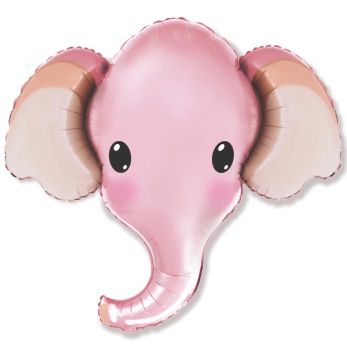 FM Слон голова 82*96 см розовый