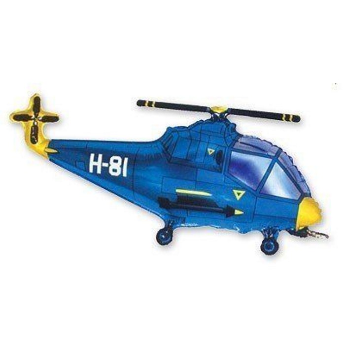 FM Вертолет 57*96 см синий