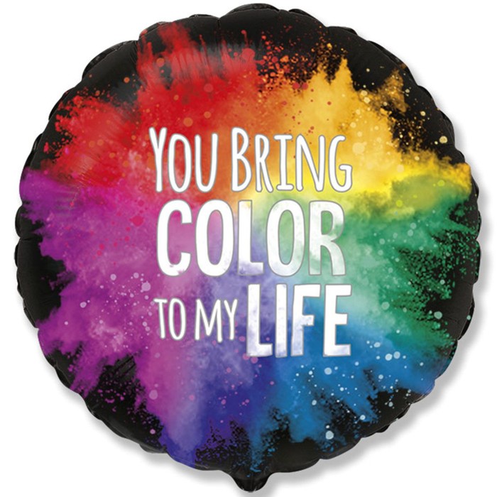 FM "You bring color to my life" акварель 18"