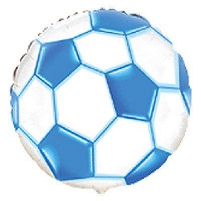 FM Футбольный мяч 18" голубой