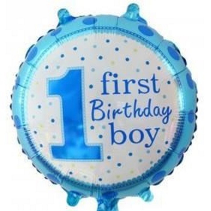 "1 first birthday boy" 45*45