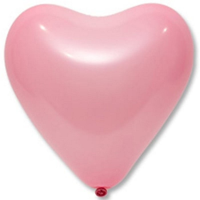EV сердце 12" пас. розовый (143) (50 шт)