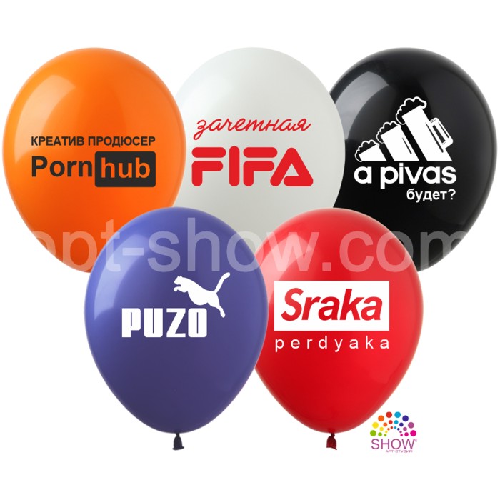 Спортивные шары Цветн.шары(1 ст) 12" (100 шт)