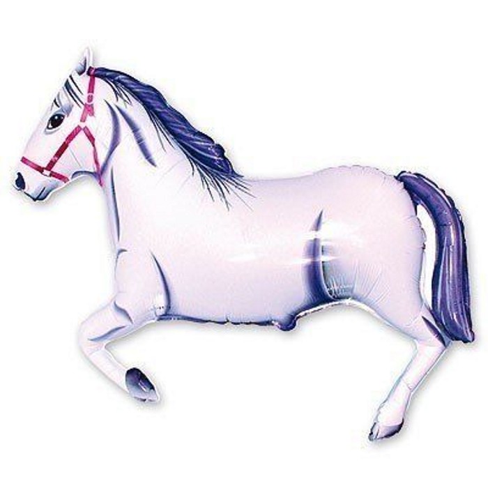 FM (мини) Лошадь 29*41 см белая