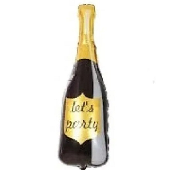 Бутылка Let`s party 40*100 см чёрная